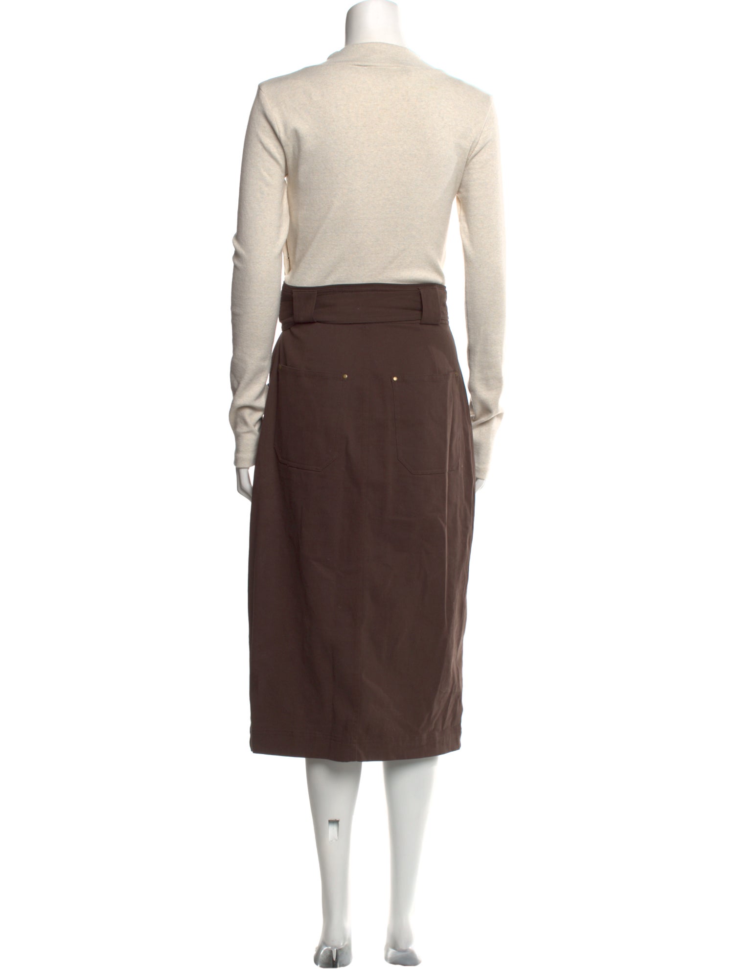 Veronica Beard Mock Neck Midi Length Dress